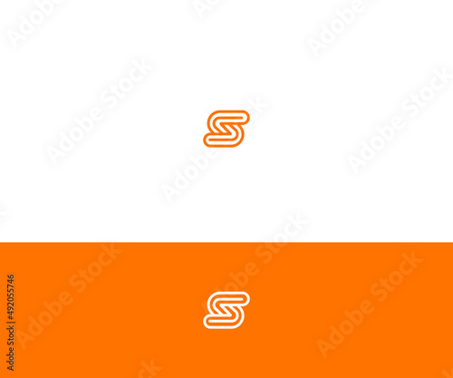 S, SS, SSS Letter Logo Design vector Template