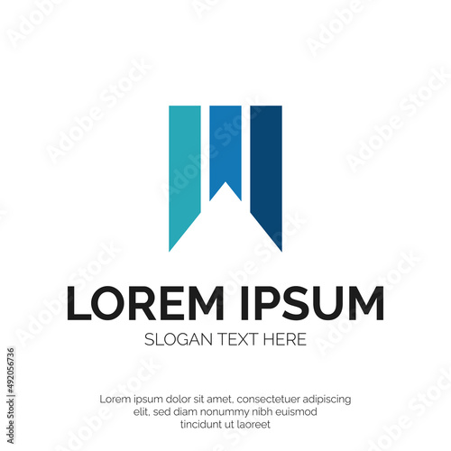 Free Download M Letter and Home Logo Design Premium Vector - GFXLoad