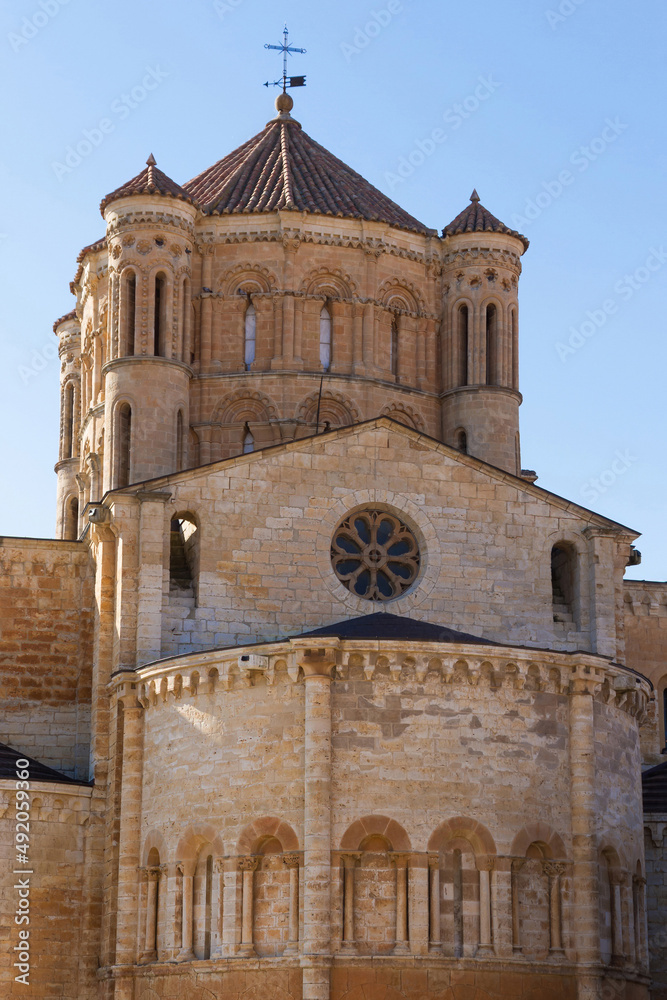 Dome of the Collegiate Church of Toro (Collegiate Church of Santa María la Mayor) in Zamora. Spain