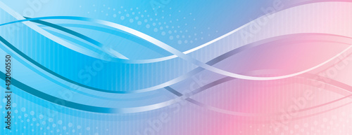 FOND COURBES ABSTRAIT PASTEL BLEU ROSE V7