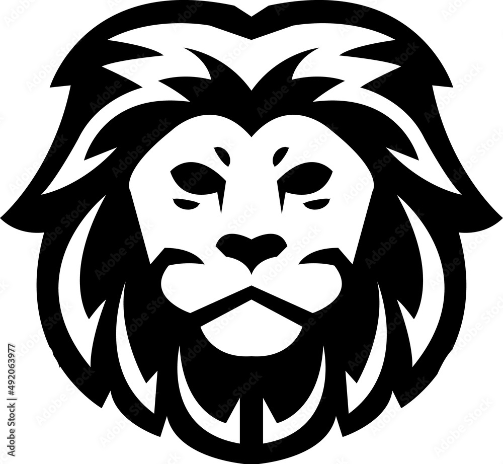 Lion Face Silhouettes Lion Face SVG EPS PNG