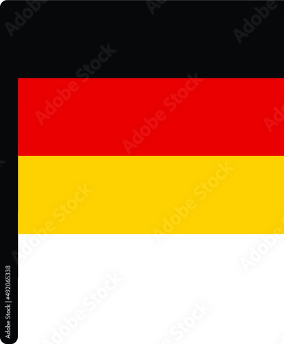Flag of Germany vector illustration