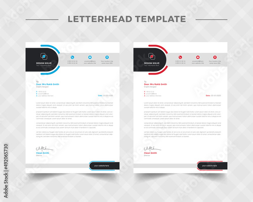 Creative letterhead template