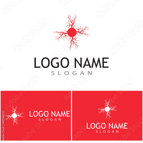 Veins Logo Template vector symbol medical design