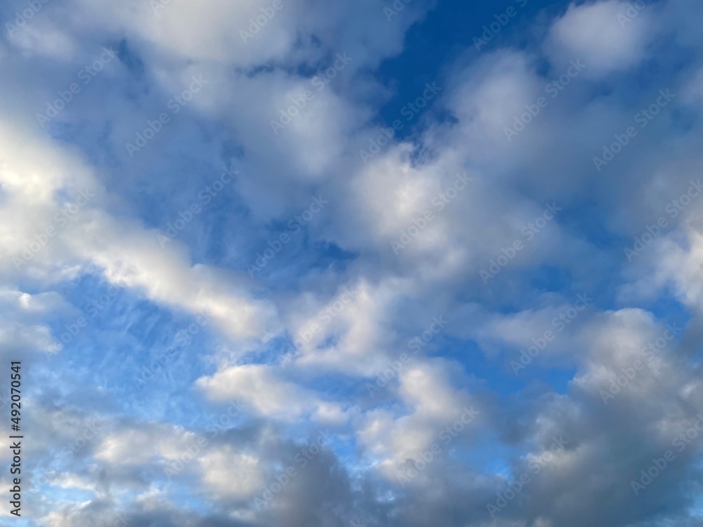 blue sky with clouds