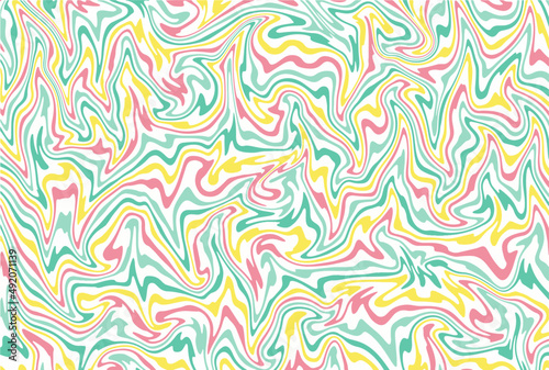 Marbled paper for book covers or wallpapers. Vector drawing with fluid paint. Colorful abstract background 3