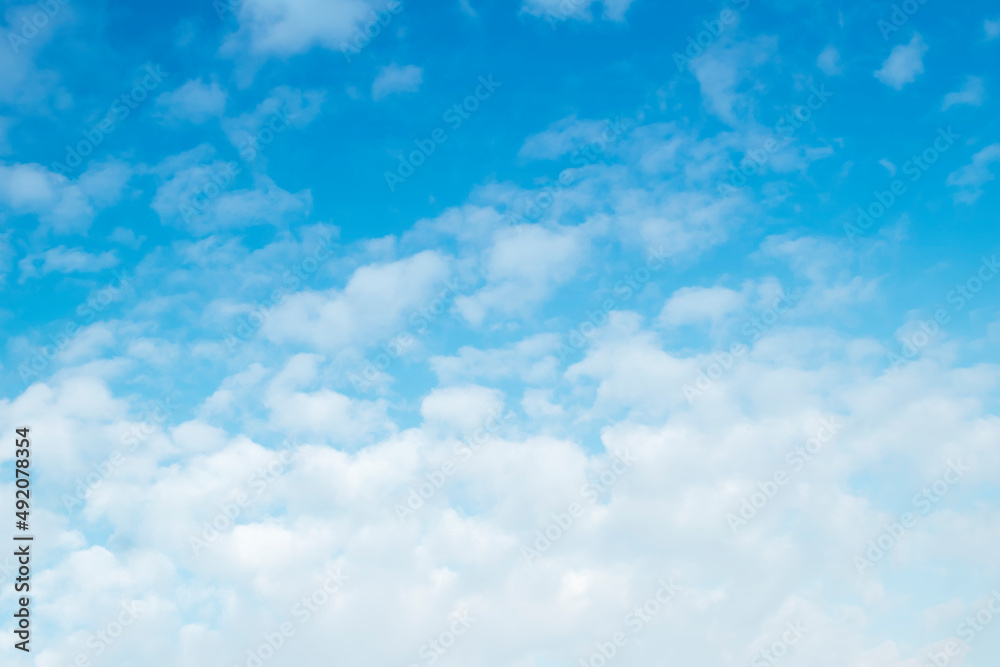 Blue sky with fluffy cloudscape nature background Blue sky with fluffy cloudscape nature background