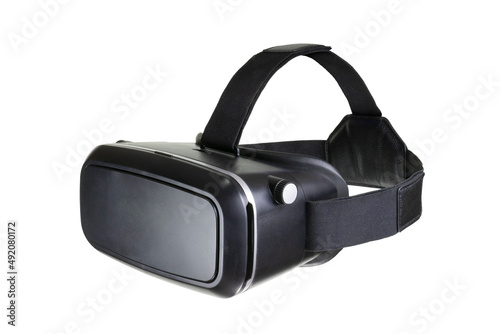 virtual reality (vr) glasses on isolated white background