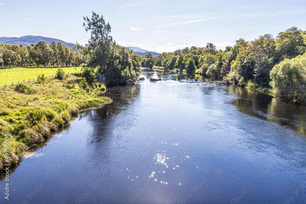 The famous River Spey at Boat of Garten Highland, Scotland UK. The famous River Spey at Boat of Garten Highland, Scotland UK.