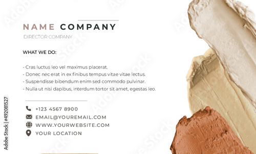 logotype business card, improve your skill. company brendbooking