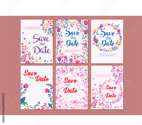 set of banners wedding planning. wedding letter 