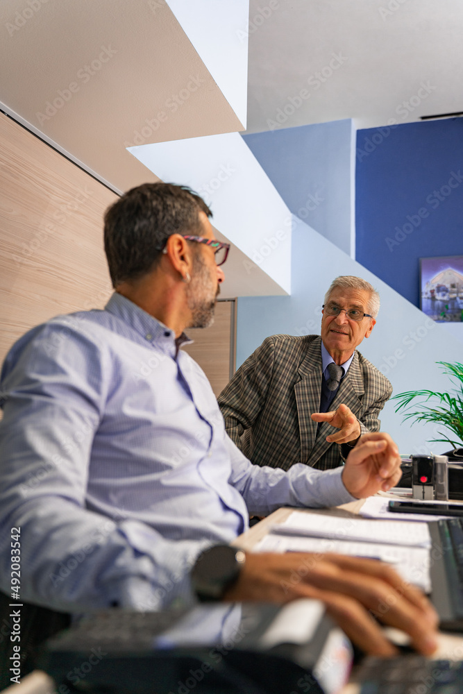 Having a discussion about the project Having a discussion about the project