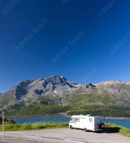 Lake (Lac du Mont Cenis) near Col du Mont Cenis, Savoie, France © Richard Semik
