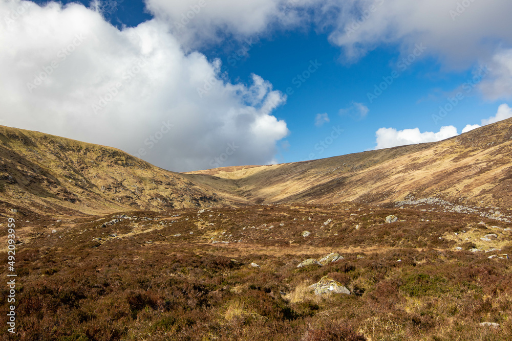 landscape in the Wicklow mountains