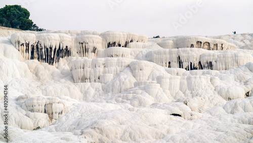 Принти на полотні Natural limestone congealed into the pamukkale landscape