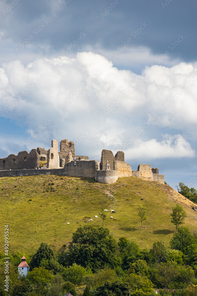 Ruins of Branc castle near Myjava, Slovakia