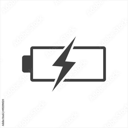 battery icon template color editable. power battery symbol vector illustration for graphic and web design