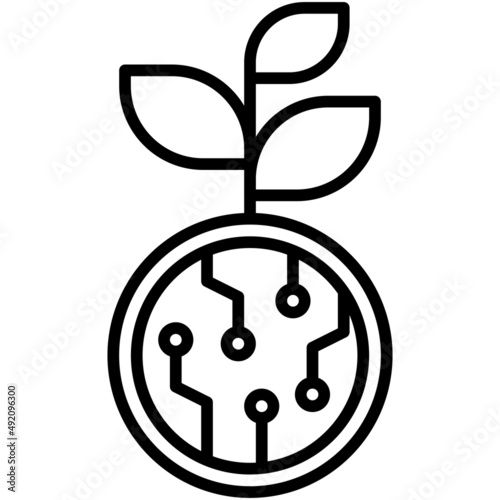 Investment icon, DeFi related vector illustration