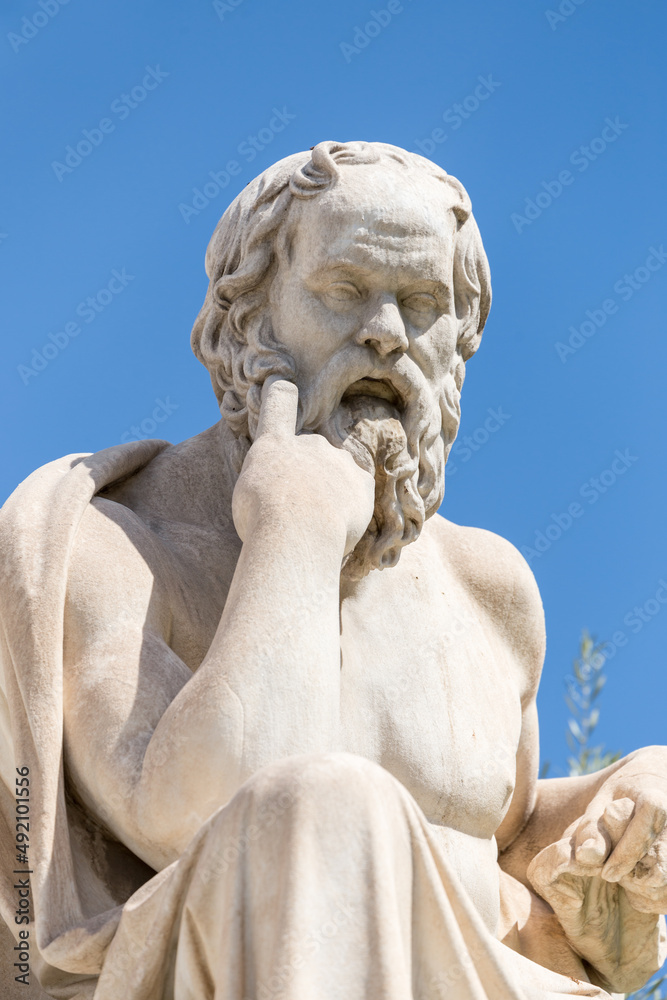 Socrates statue in Athens, Greece