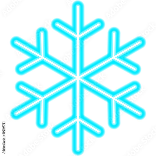 Weather Snowflake Neon