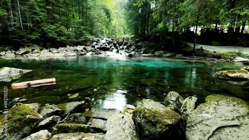 Landscape on the green Lake of Amola photo