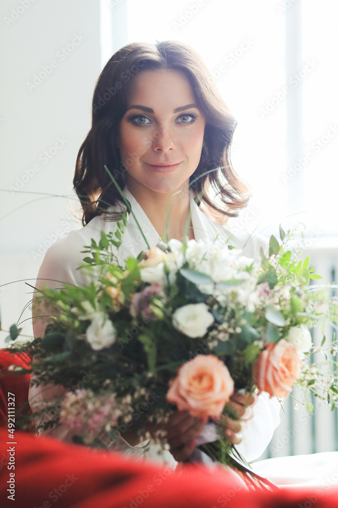 Beautiful bride in a dress