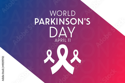 World Parkinson's Day. April 11. Vector illustration. Holiday poster.