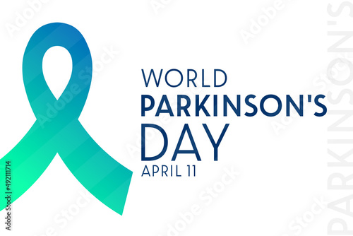 World Parkinson's Day. April 11. Vector illustration. Holiday poster.