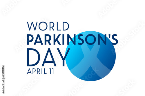 World Parkinson's Day. April 11. Vector illustration. Holiday poster.