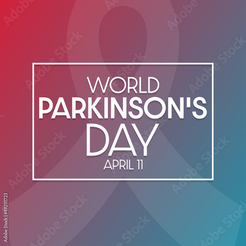 World Parkinson's Day. April 11. Vector illustration. Holiday poster.