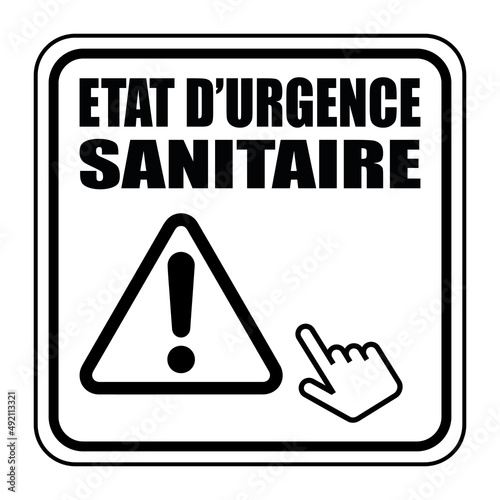 Logo état d'urgence sanitaire.