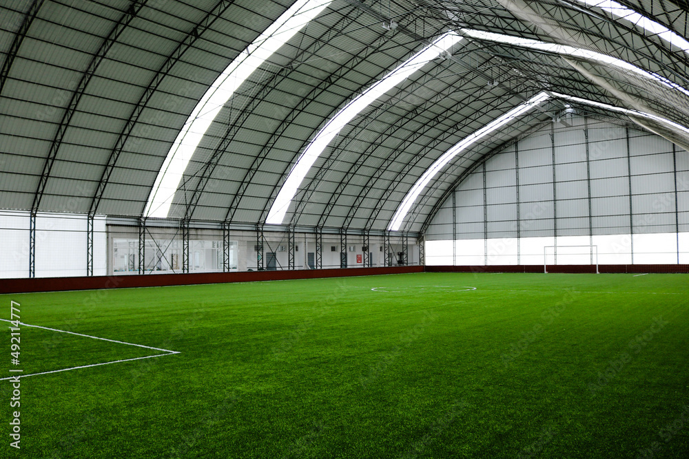 Empty football pitch, football playing field Empty football pitch, football playing field