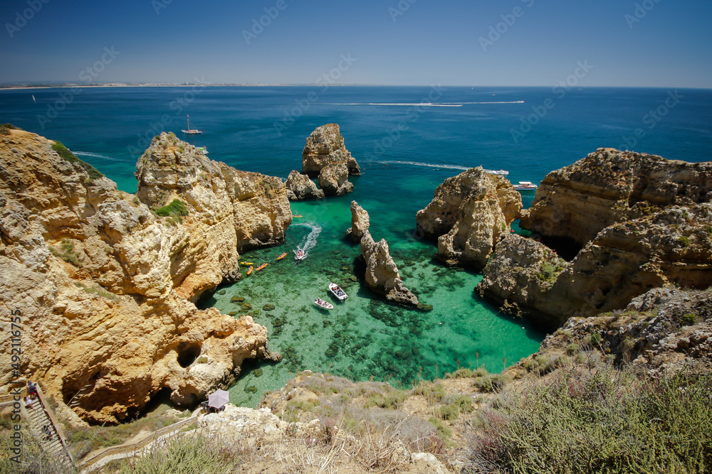 rocky coast of the sea rocky coast of the sea