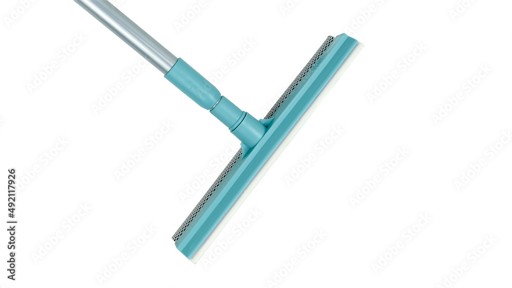 Window squeegee isolated on white background Top view Window squeegee isolated on white background Top view