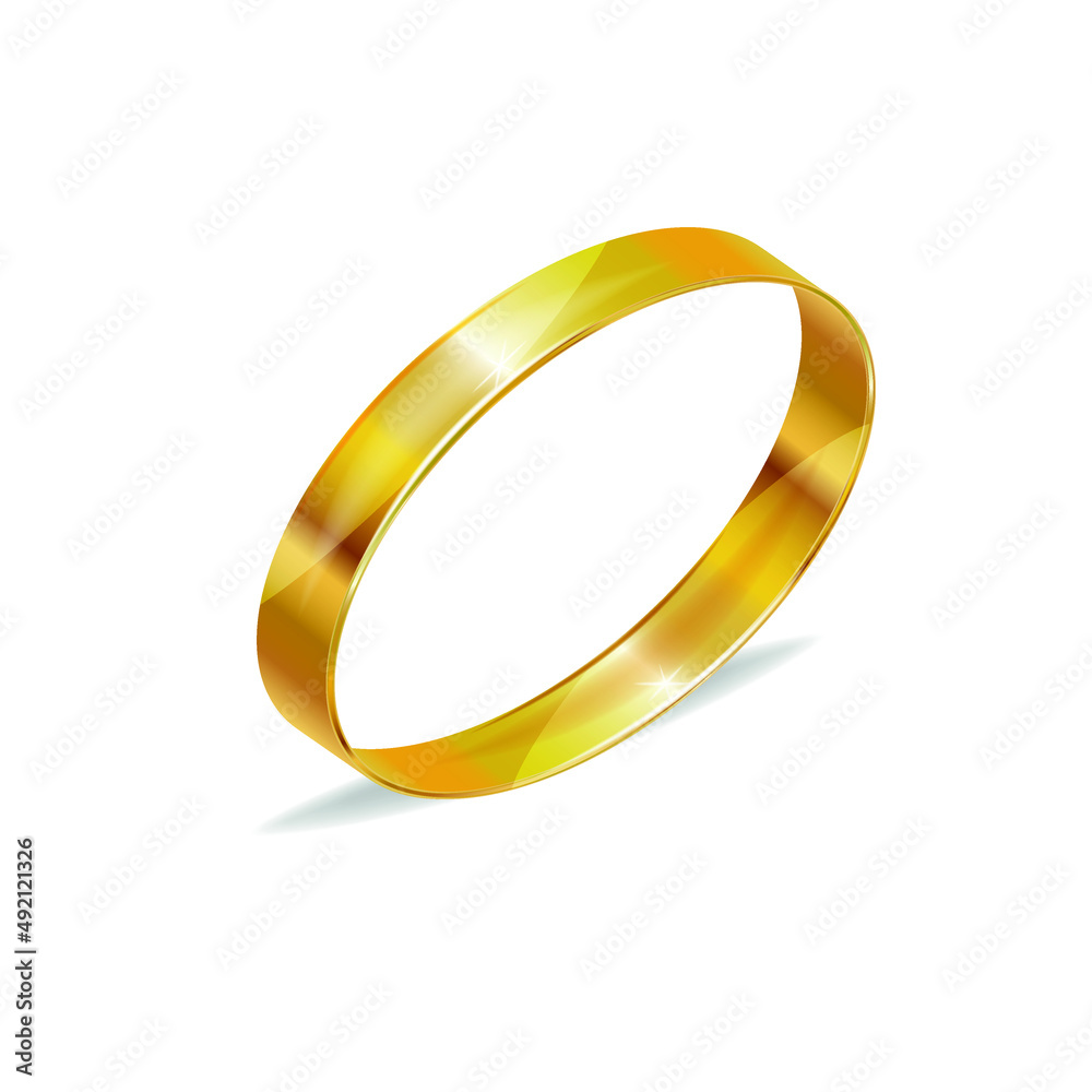 realistic gold wedding ring. Juwelier mockup realistic gold wedding ring. Juwelier mockup