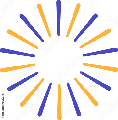 Firework colorful decoration, firecracker illustration