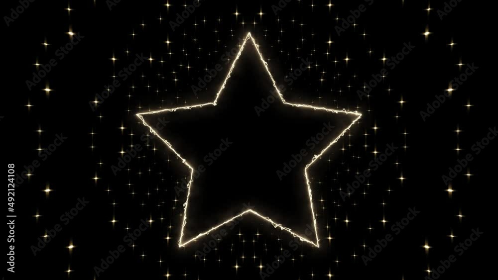 Shining Star Shape Logo Frame Shining Star Shape Logo Frame