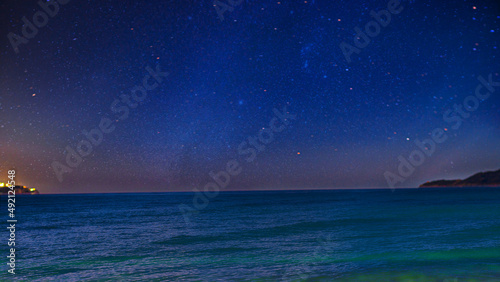 Starry sky over the Adriatic Sea © Егор Павлющик