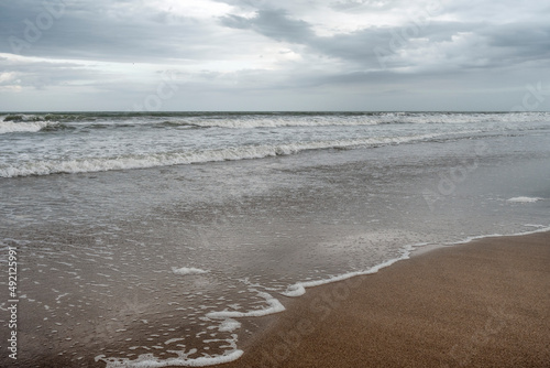 Fototapeta Naklejka Na Ścianę i Meble -  Punta Mogotes beach , Mar el Plata  , Argentina    