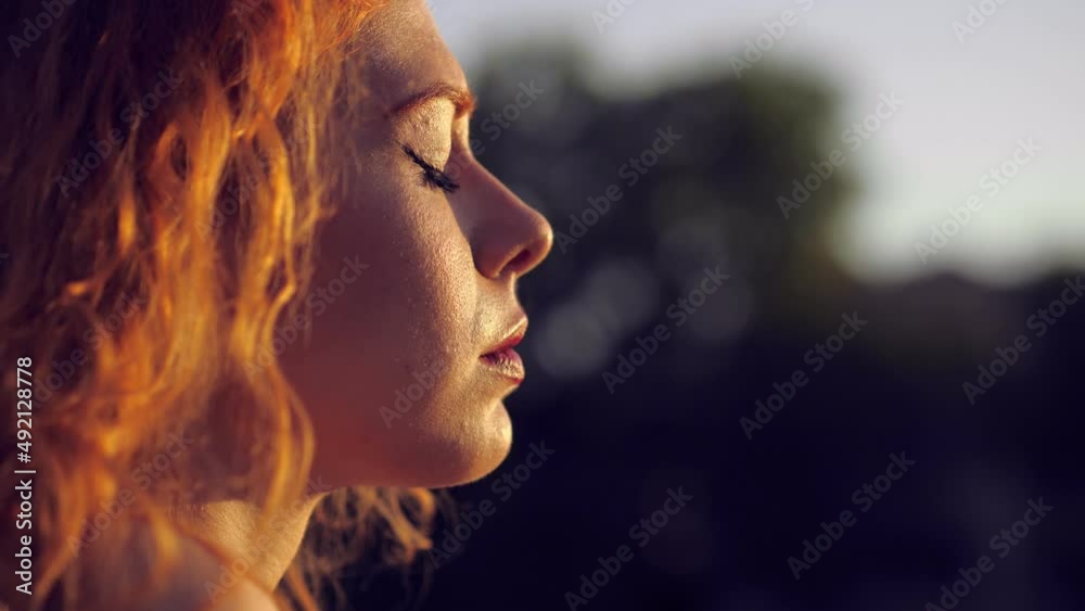 problems, thoughts-beautiful woman enjoys the sun reflecting thoughtfully problems, thoughts-beautiful woman enjoys the sun reflecting thoughtfully