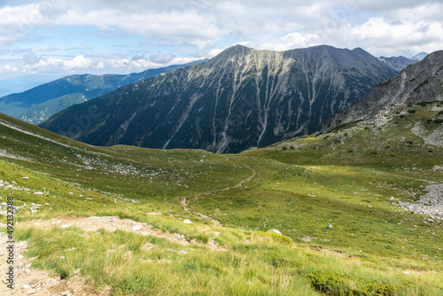 Landscape of Pirin Mountain near Vihren Peak, Bulgaria