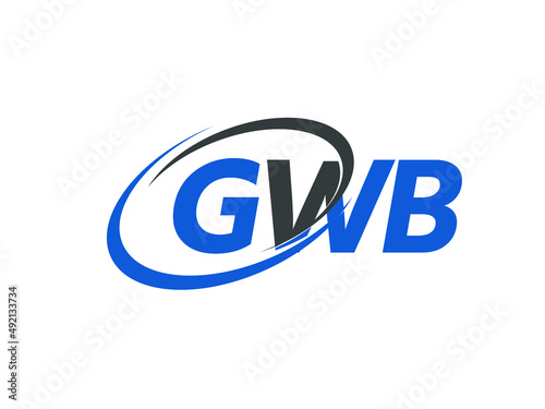 Wallpaper Mural GWB letter creative modern elegant swoosh logo design Torontodigital.ca