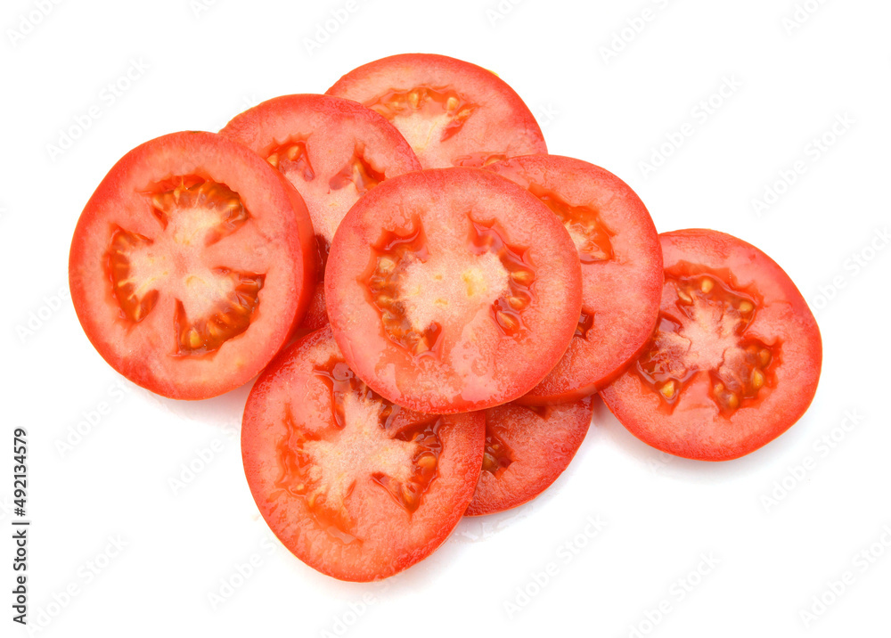 Fresh tomatoes isolated on white Fresh tomatoes isolated on white