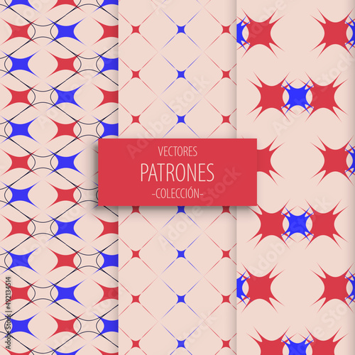 patrón de cuadrados