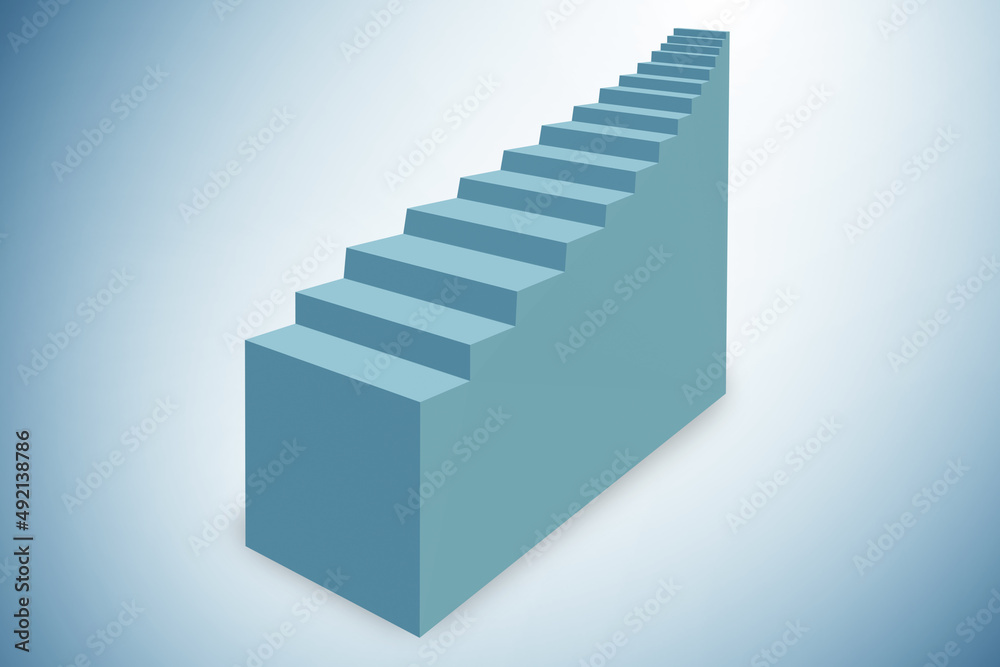 Career ladder professional concept - 3d rendering Career ladder professional concept - 3d rendering