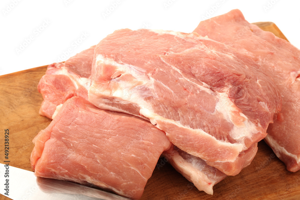 Pork Tenderloin on the white background Pork Tenderloin on the white background