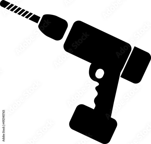 drill mashine vector icon on white background,Drill icon.eps
