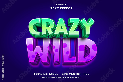 Crazy Wild Game Logo Design photo