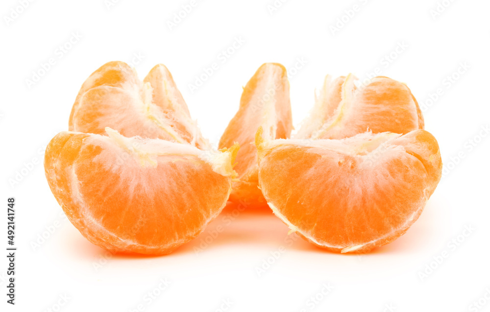 tangerine orange on white background tangerine orange on white background