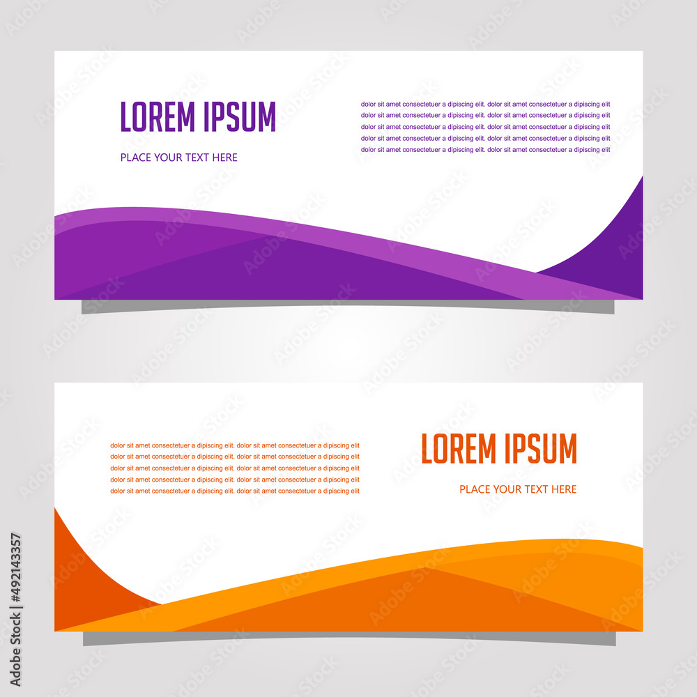 Fototapeta premium Vector Design Banner Background In Different Colors